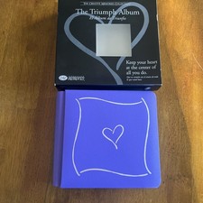 new Creative Memories Scrapbook The Triumph Album 7x7 Purple Silver Heart IN BOX