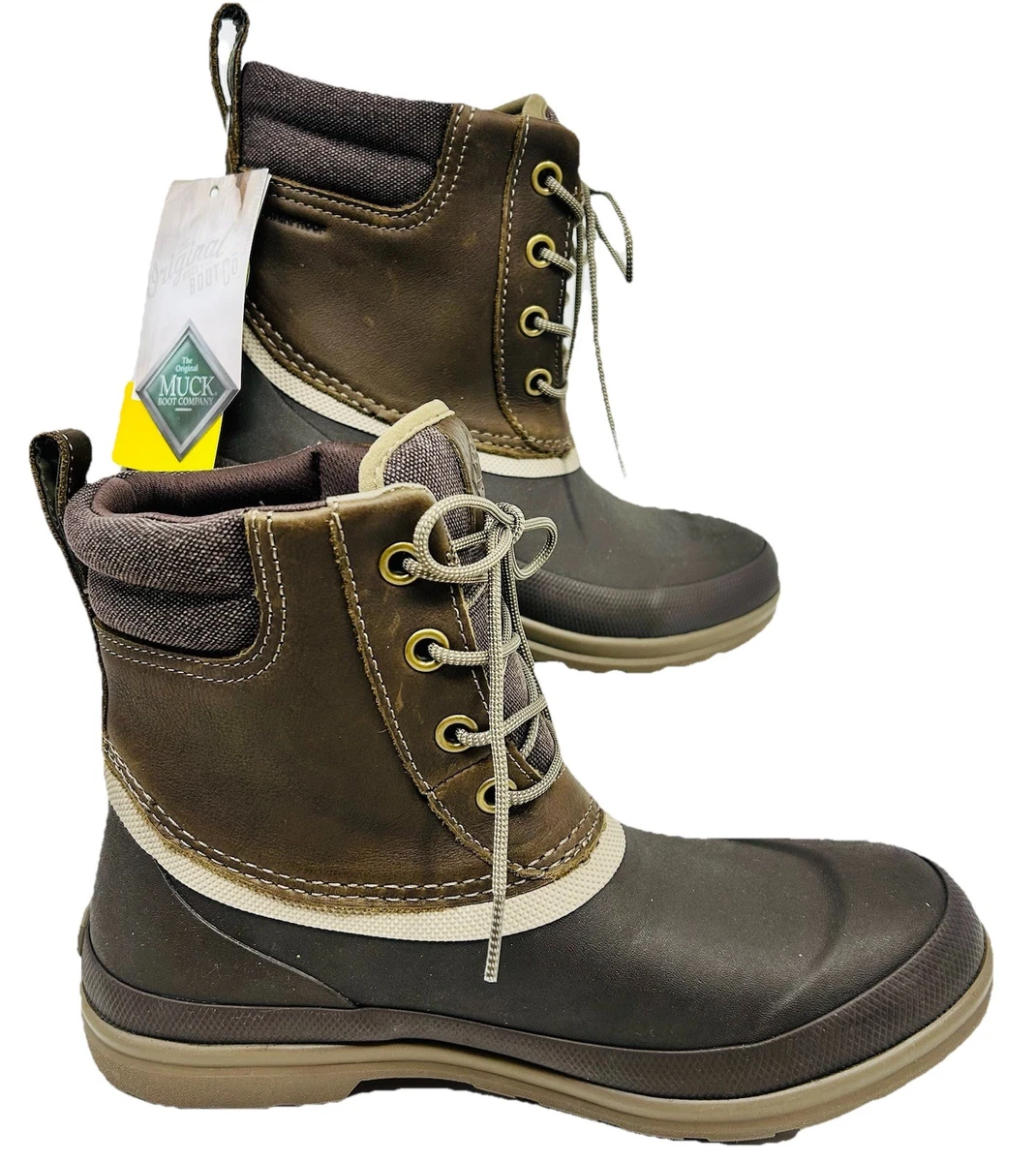 Brown Leather Upper Muck Boots Boots for Men for Sale | Shop  display picture 3