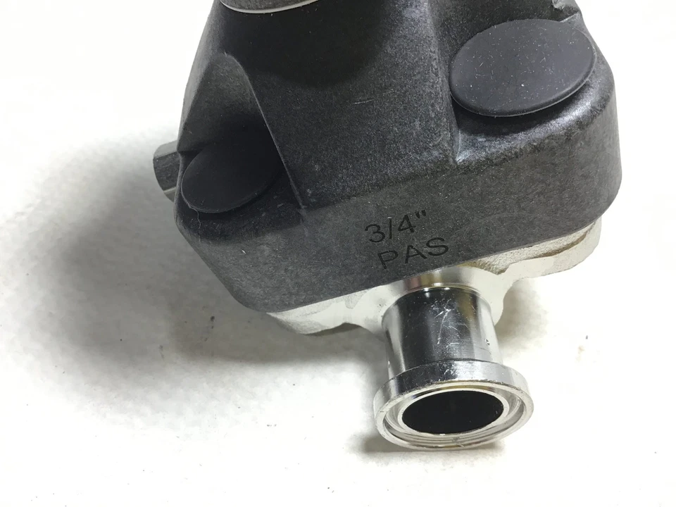 ITT F-ZK Sanitary Diaphragm Valve 150 PSI with 3/4" Sanitary Fitting - Image 4 of 4