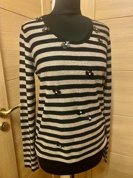 Women Sonia Rykiel Sweater Black Wool 42 / XL