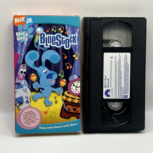 Blue’s Clues Bluestock Sing & Dance with Blue! VHS 2004 Nick Jr. Video Tape VTG - Foto 3 di 8