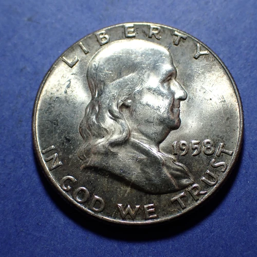 1958 Franklin Half Dollar  BU
