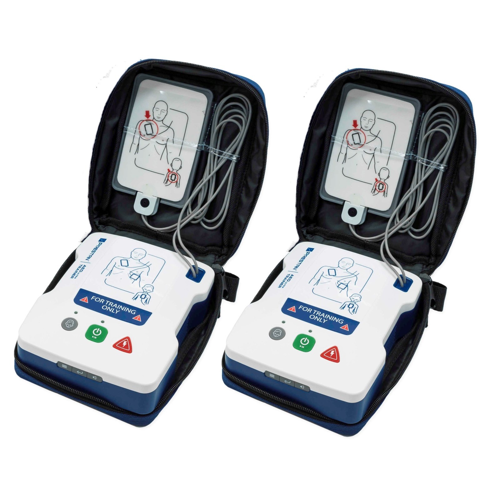 PRESTAN CPR Manikins w/Feedback & AED Trainer Kit with Accessories, Medium Tone