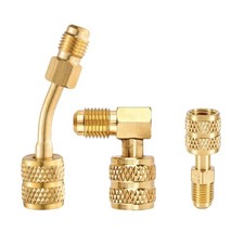 Tigbear 3Pc R410A Adapters For Mini Split System R410A Charging Vacuum Port 1/4