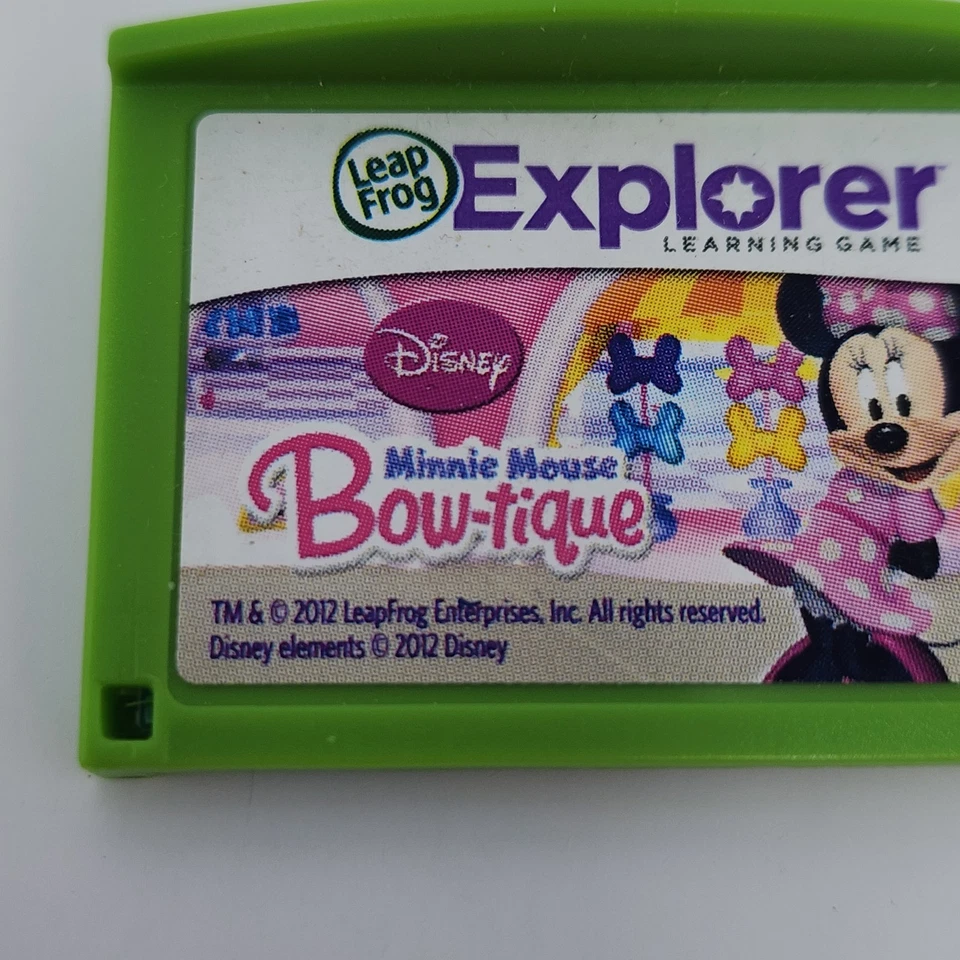 LeapFrog Explorer Minnie Mouse Bow-tique Learning Game for LeapPad 1 2 3 GS - Image 4 of 4