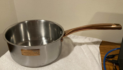 Tri-Ply Fleischer and Wolf 8'' Stainless Steel Saucepan Pot No Lid - FREE SHIP