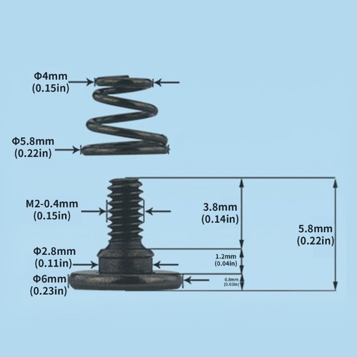 100pcs Sturdy Carbon Steel Screws for GPU Backplate Cooling and Computer Fan - Afbeelding 8 van 8