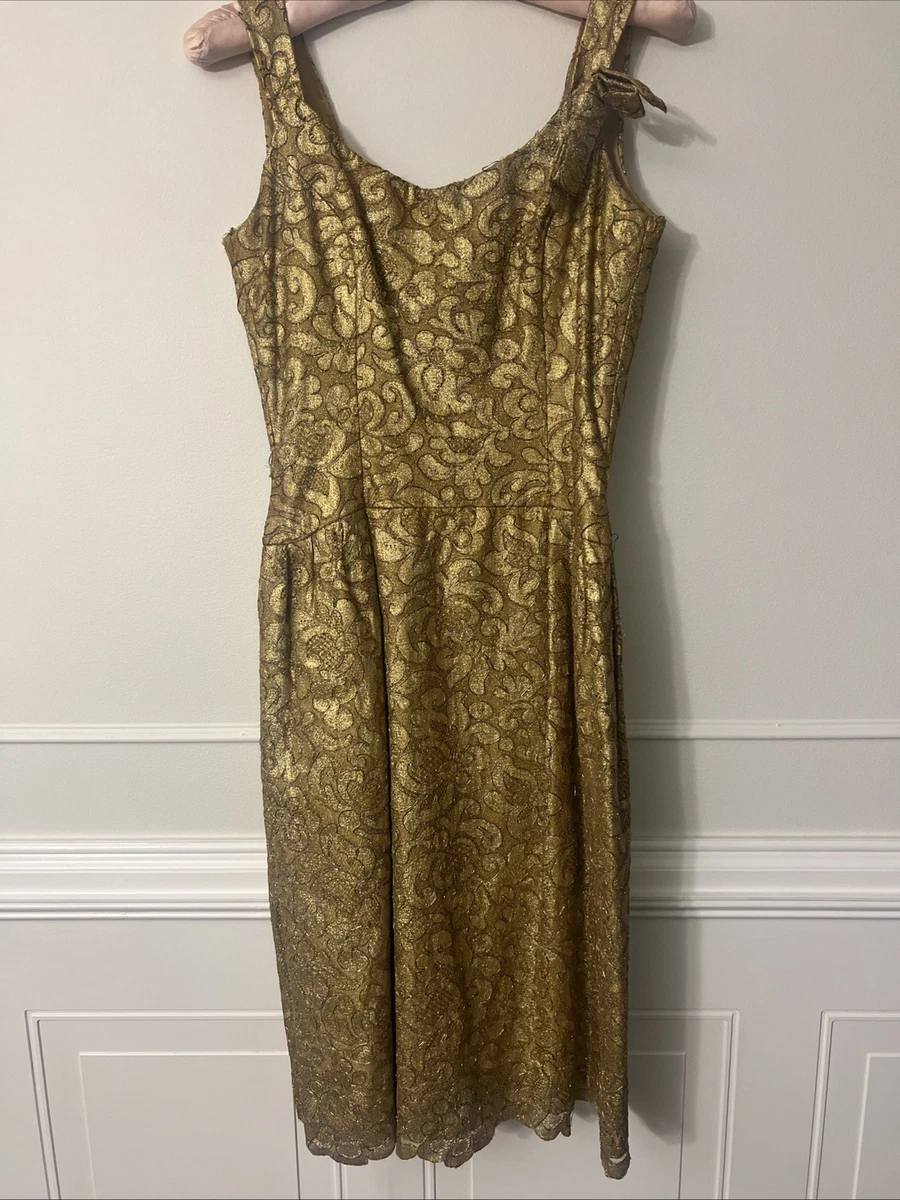 gold rockabilly dress Pegasus Celestial 1950's Vintage Inspired Glinda Dress by Hollyville main image 0