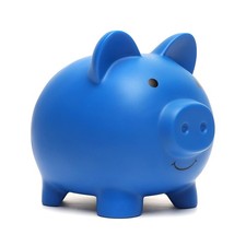 Piggy Bank, Coin Bank for Boys and Girls, Children's Medium, Dark Blue