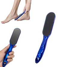 Hard Skin Remover Nano Glass Foot File with Non-Slip Ergonomic Handle, Blue