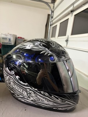 SHOEI RF 1000 Full Face Motorcycle Helmet White DOT Clear Visor Size Large