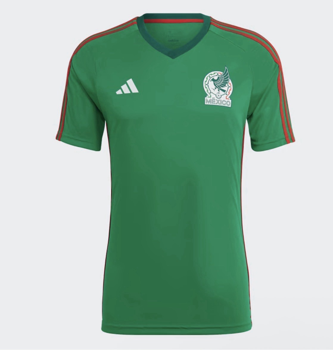 adidas Mexico National Team Soccer Jersey Aeroready Green Red White.