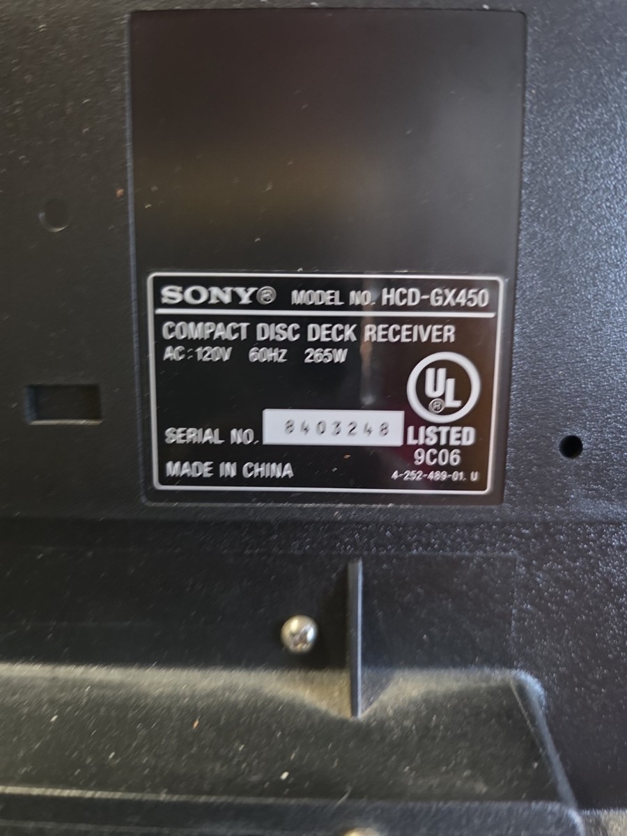 Sony MHC-GX250 Mini Hi-Fi Shelf Stereo System Radio CD Changer