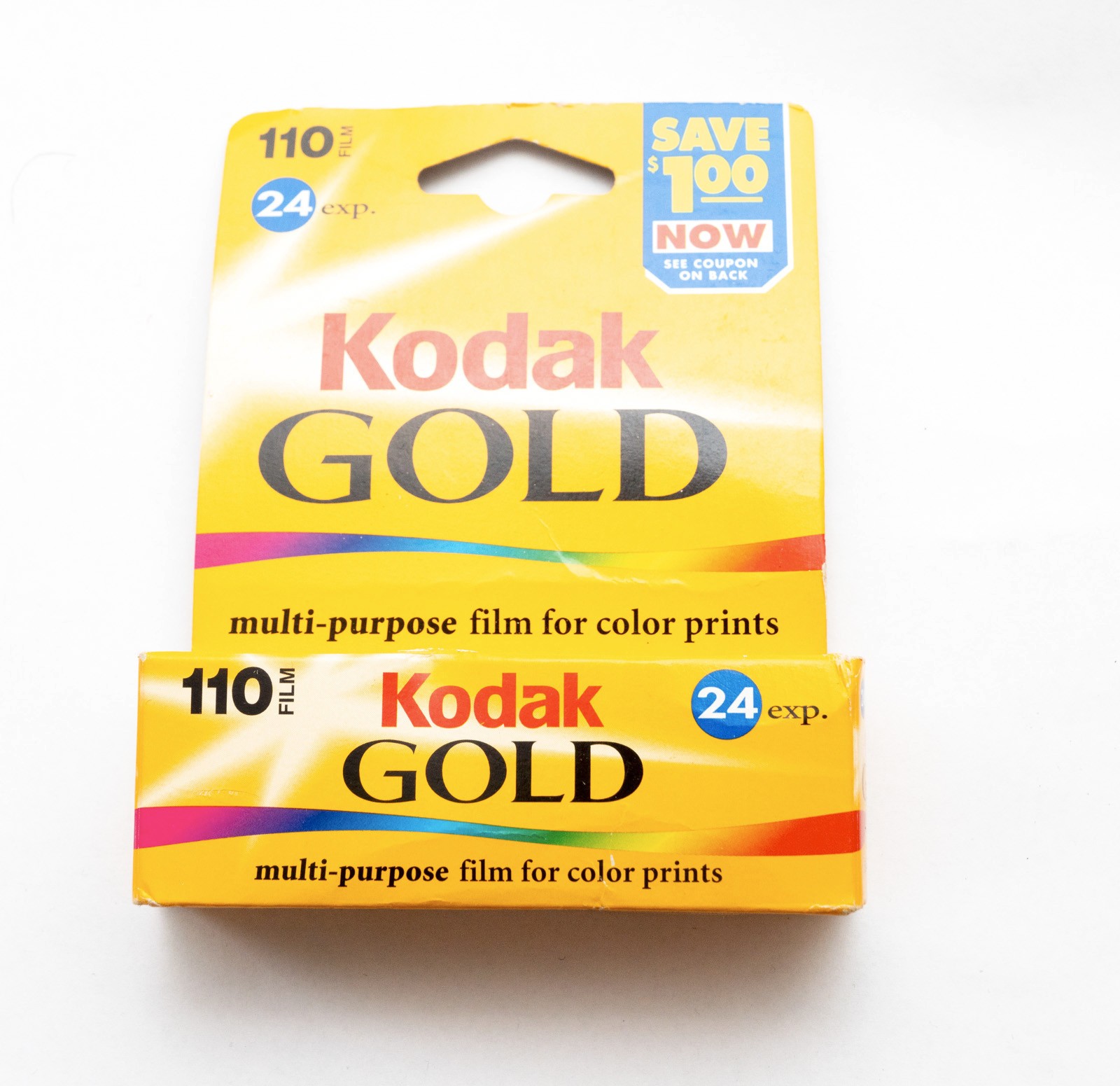 NOS Kodak GOLD 110 ISO400 Color Print Film 24 Exposure Cartridges Exp 2000, 2001