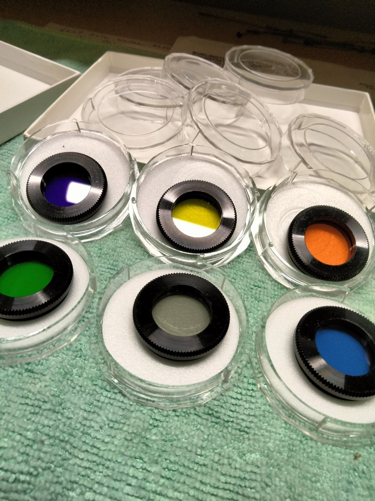 1980's NOS Celestron Color Filters Boxed Set - Japan