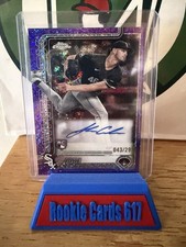 2025 Topps Chrome - Rookie Autos Jake Eder #RA-JE Purple Speckle /299 AU, RC