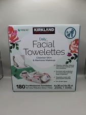 Kirkland Signature Daily Facial Towelettes Makeup Remov 180Ct US SELLER BB 02/28