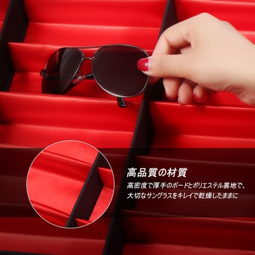 Sunglasses Display Case 18 Grids Organizer for Home and Shop Use - Bild 3 von 12