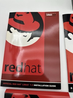 Red Hat Linux 7.2 (2001) Getting Started Guide CDs Linux