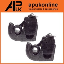 2x Cat 3 Link arm Quick Hitch ball Hook Weld on End for Ford New Holland Tractor