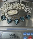 Antique & Vintage Costume Jewelry Lot MOP & Glass  122 Grams A462