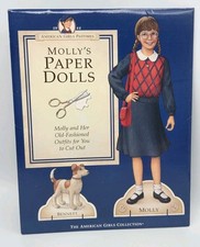 New With Tear In Back Package Flap American Girl Doll Molly Paper Dolls Set