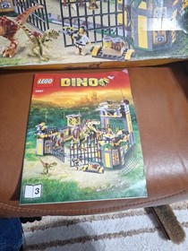 LEGO 5887 Dino Defense HQ with Manuals - Incomplete