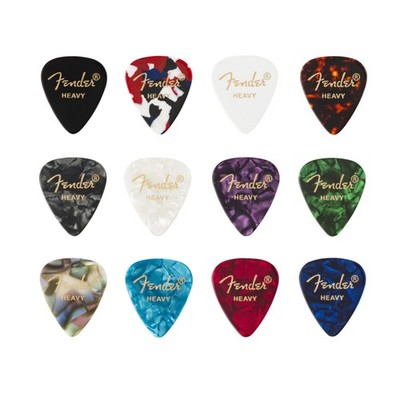 Fender 351 Picks Celluloid Medley Heavy - Plektren Set