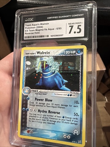 Team Aqua's Walrein graded CGC 7.5 for sale on eBay