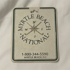 Myrtle Beach National King's North Golf Bag Tag - beżowo-zielona