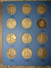 Lot of 22 Walking Liberty Half Dollars In 1937-1947 Coin Book