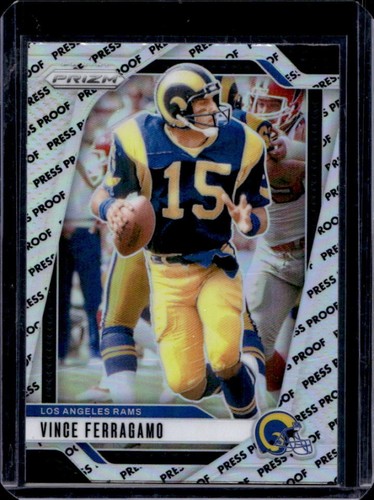 2024 Panini Prizm Vince Ferragamo Press Proof #174 Rams