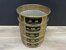Vintage W.S. Tyler USA Standard Scientific Testing Test Sieves Lot Of 5