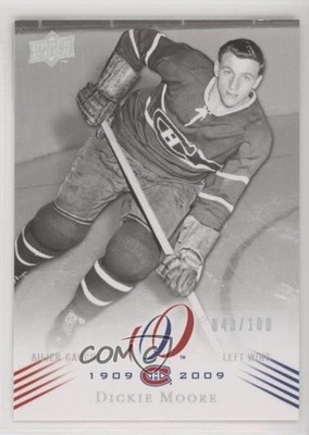 2008 Montreal Canadiens Centennial Set Parallel 100 43/100 Dickie Moore HOF 0ae