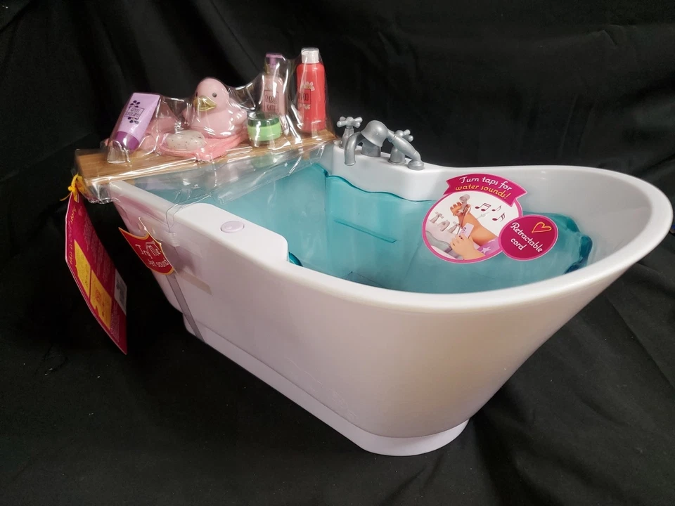 Our Generation Bubbly Bathtime con sonidos de agua para muñecas de 18" bañera rosa NUEVO Foto 4 de 4