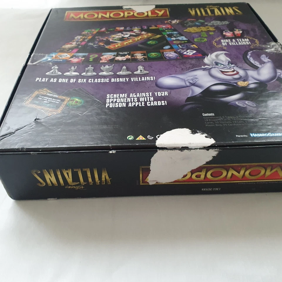 Monopoly Disney Villains Edition 2021 Family Board Game Checked & Complete - image 3 of 4