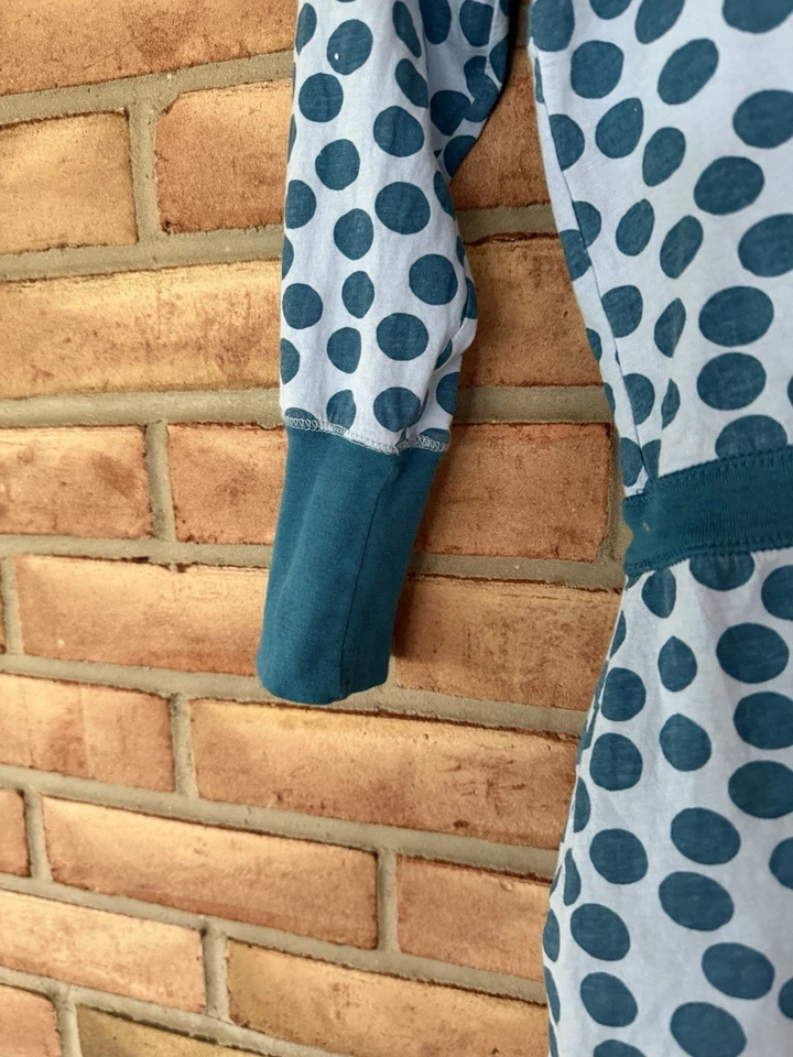 Top Pullover LL Bean Girl’s Verde Lunares Manga Larga con Capucha Talla Pequeña/8 Foto 4 de 4