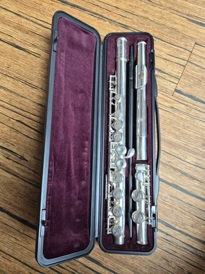 YAMAHA 211 Querflöte versilbert mit Hartschalenkoffer gebraucht aus Japan BD204