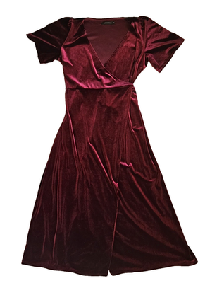 short sleeve velvet wrap dress Amazon.com: R.Vivimos Womens Velvet Elegant Deep V Neck Short Sleeve High  Low Midi Dresses (Large, Wine Red) : Clothing, Shoes & Jewelry