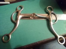 western bit long shank loose cheek snaffle 5"