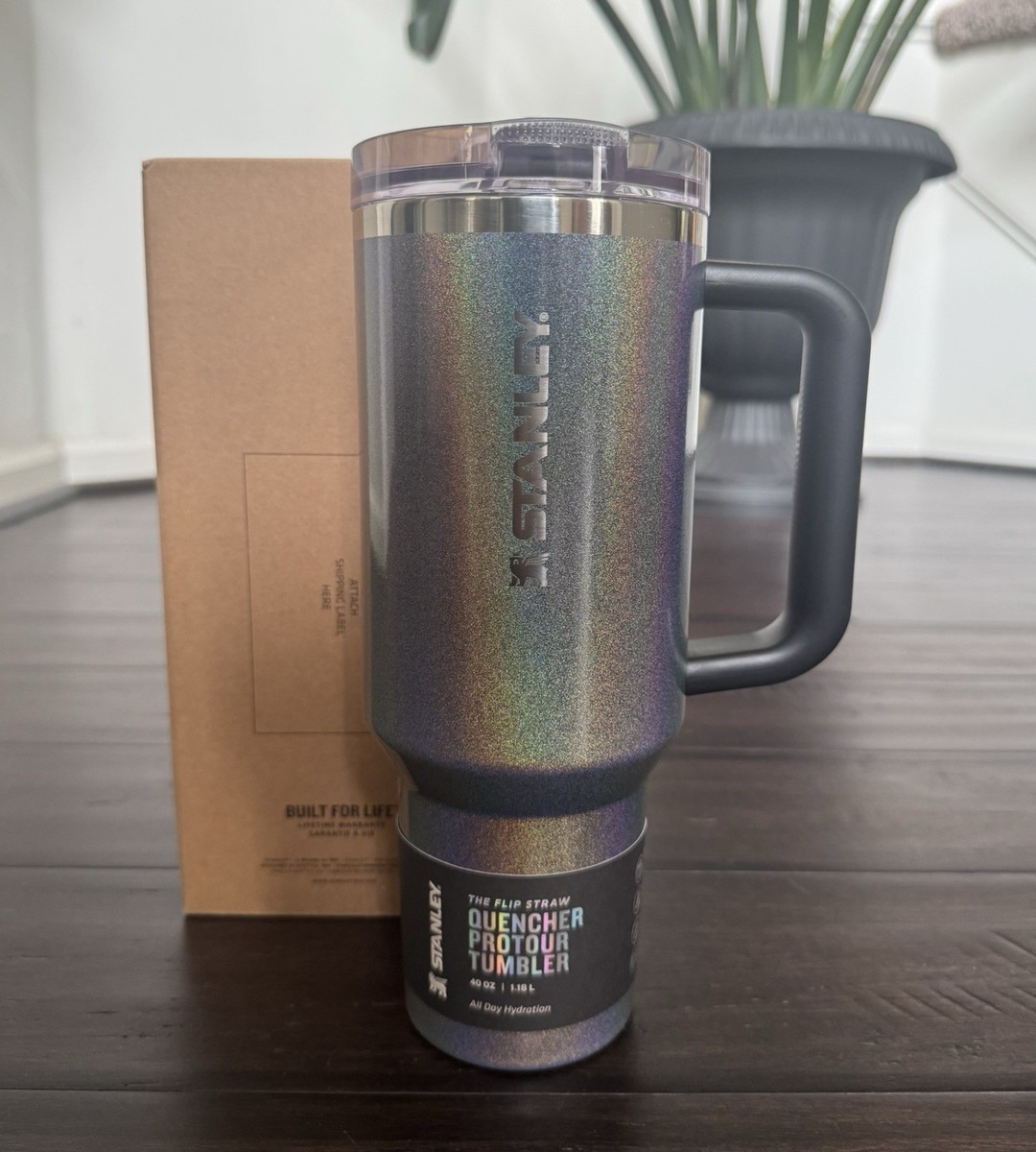 Stanley The Midnight Glitz 40Oz Quencher ProTour Flip Straw