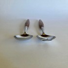 Vtg Dansk Fjord Serving Set Fork Spork Spoon Stainless Teak Quistgaard Ducks 11" — photo 6