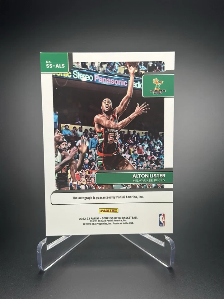 2022-23 Donruss Optic Signature Series #SS-ALS Alton Lister (AU) Milwaukee Bucks - Image 2 of 3