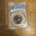 MS66 1958 25C Washington Silver Quarter, PCGS Trueview- Pretty Mint Set Toned