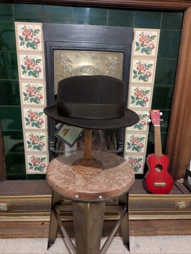 City Sport Wool Felt Trilby Hat - Brown Small 55cm - Picture 2 of 5