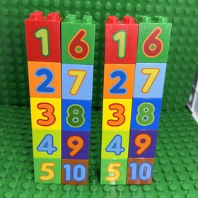 Lego Duplo Number Blocks  20 Pieces For Fun Learning Math Homeschool Preschool