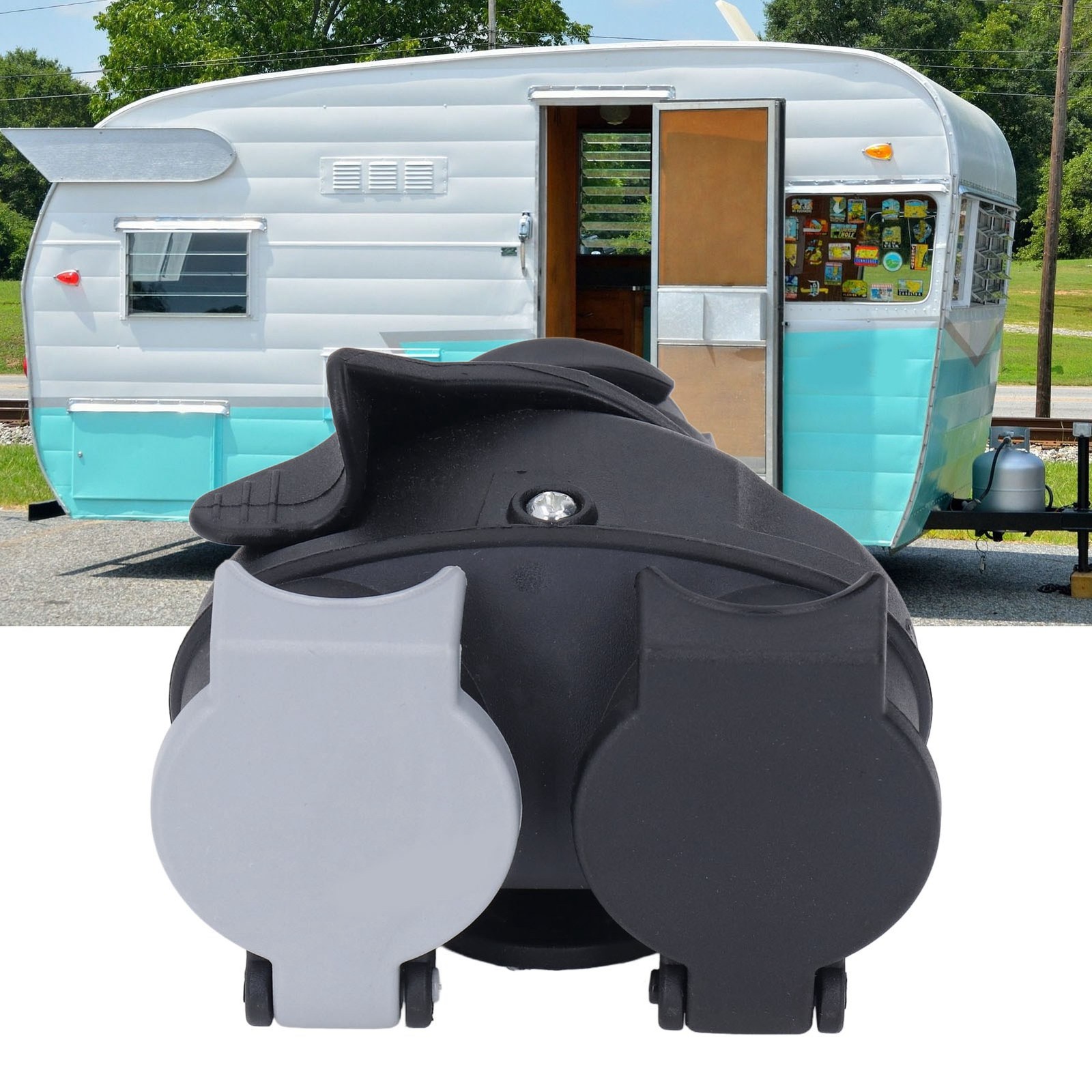 › Towing 13 Pin-Dual 7 Pin Adaptor 12V Conversion Plug 12N 12S For Caravan