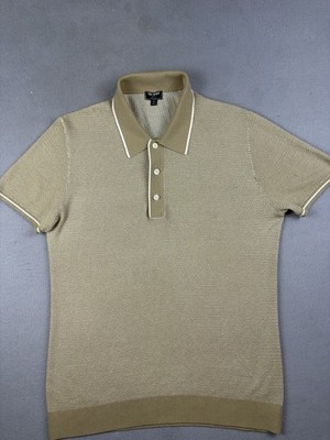 Todd Snyder Polo Shirt Mens Medium Silk Cotton Knit  Luxury Classic Preppy