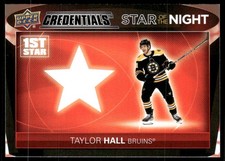 2021-22 Upper Deck Credentials #1S-10 Taylor Hall Star of the Night: First Star