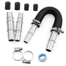 626-001 Upgrade Aluminum Engine Heater Core Bypass Kit with 5/8" 3/4" Hose Fit 